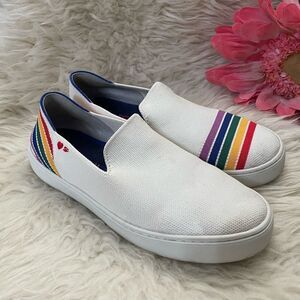 Rothy's Limited Edition Rainbow Pride Flats Slip-Ons 9